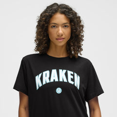 Seattle Kraken lululemon Women's All Yours Organic Cotton T-Shirt - Black - NHL 203169864
