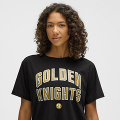 Vegas Golden Knights lululemon Women's All Yours Organic Cotton T-Shirt - Black - NHL 203169866