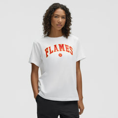 Calgary Flames lululemon Women's All Yours Organic Cotton T-Shirt - White - NHL 203169877