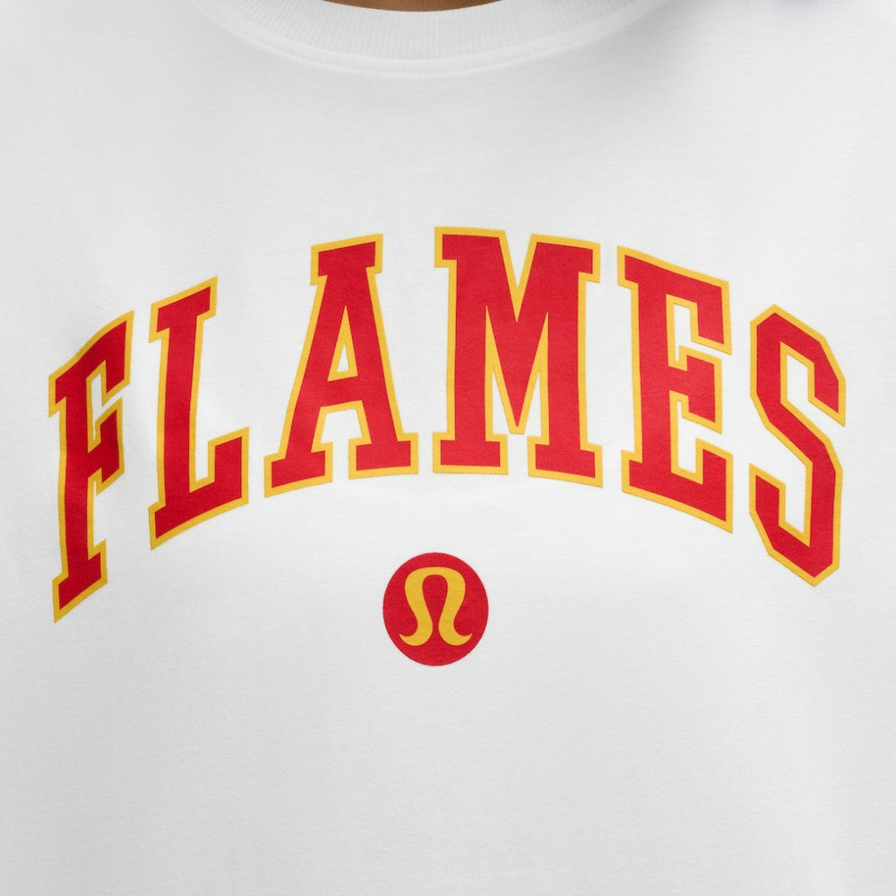 Calgary Flames lululemon Women's All Yours Organic Cotton T-Shirt - White - NHL 203169877