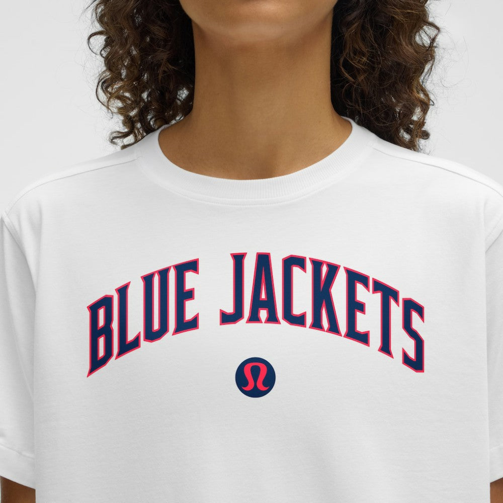Columbus Blue Jackets lululemon Women's All Yours Organic Cotton T-Shirt - White - NHL 203169878