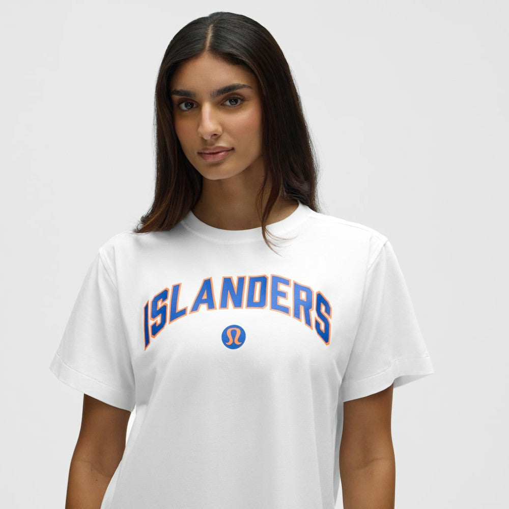 New York Islanders lululemon Women's All Yours Organic Cotton T-Shirt - White - NHL 203169884
