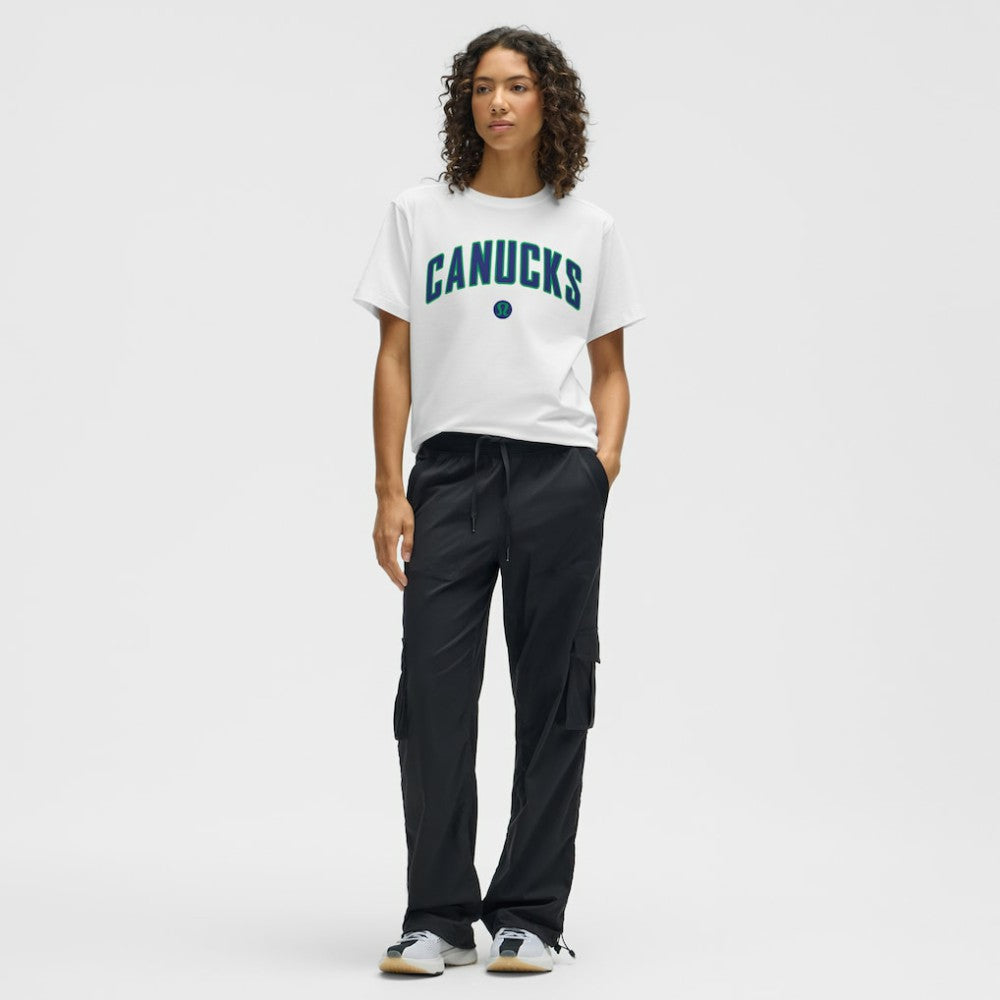 Vancouver Canucks lululemon Women's All Yours Organic Cotton T-Shirt - White - NHL 203169889