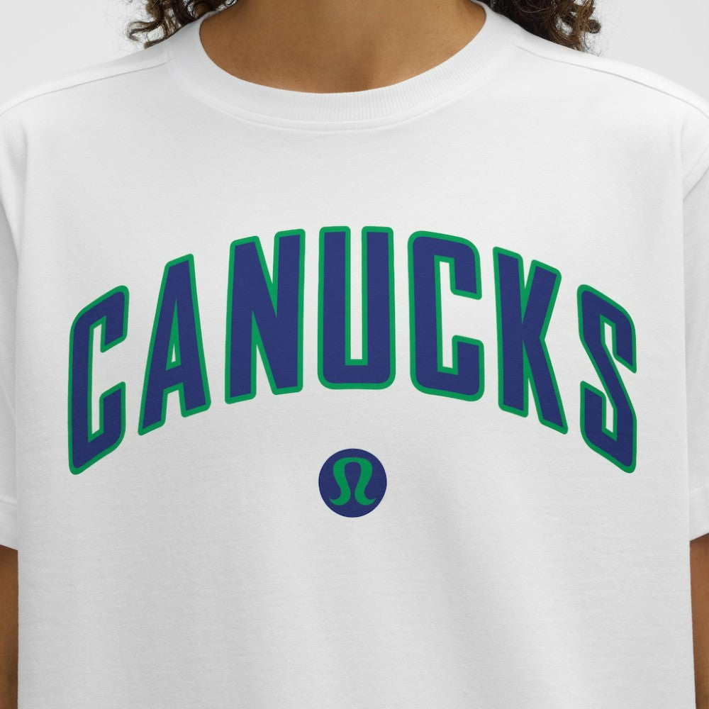 Vancouver Canucks lululemon Women's All Yours Organic Cotton T-Shirt - White - NHL 203169889