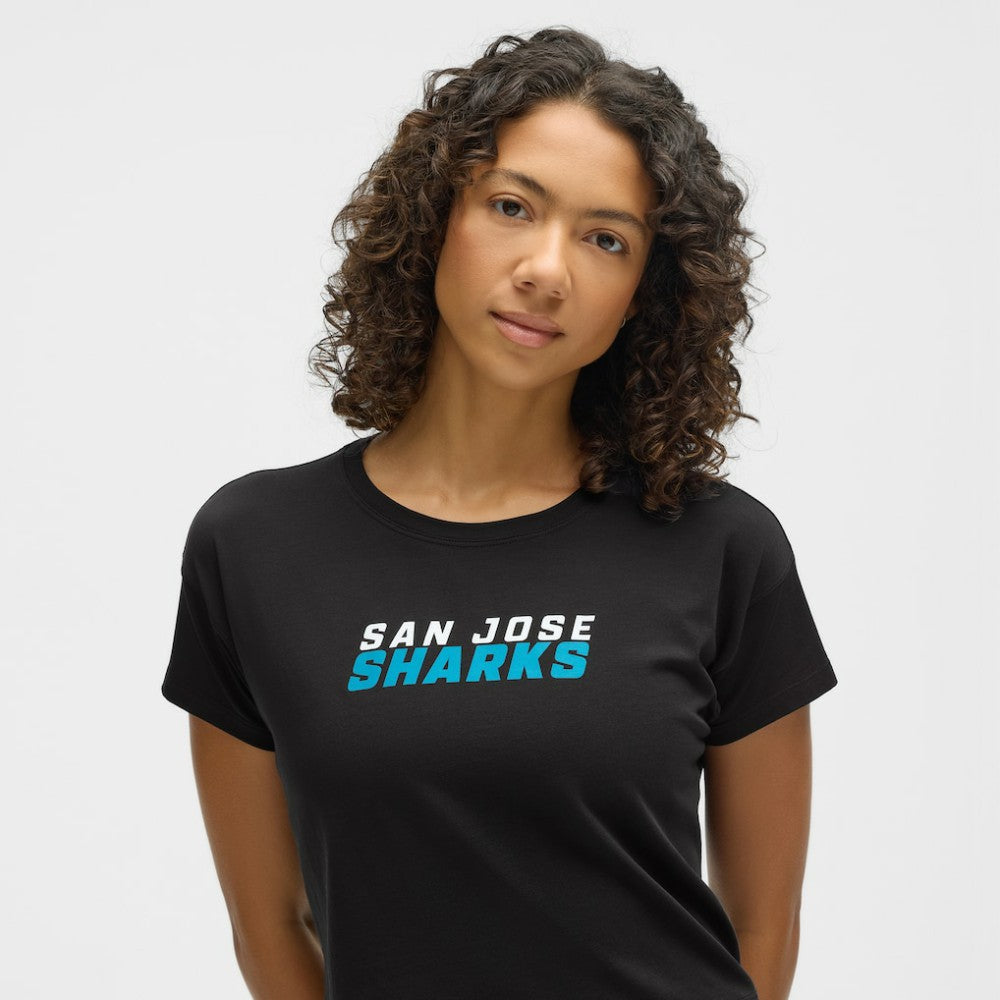 San Jose Sharks lululemon Women's Cates T-Shirt - Black - NHL 203169896