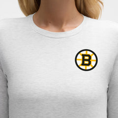 Boston Bruins lululemon Women's Love Long Sleeve T-Shirt - Heathered Core Ultra Light Grey - NHL 203169985