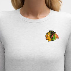 Chicago Blackhawks lululemon Women's Love Long Sleeve T-Shirt - Heathered Core Ultra Light Grey - NHL 203169986