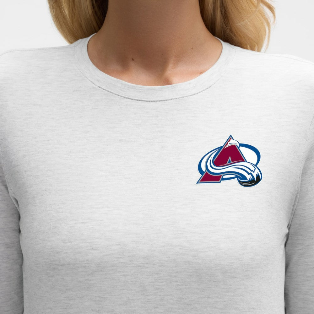 Colorado Avalanche lululemon Women's Love Long Sleeve T-Shirt - Heathered Core Ultra Light Grey - NHL 203169987