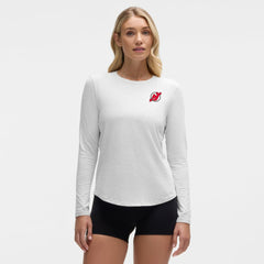 New Jersey Devils lululemon Women's Love Long Sleeve T-Shirt - Heathered Core Ultra Light Grey - NHL 203169995