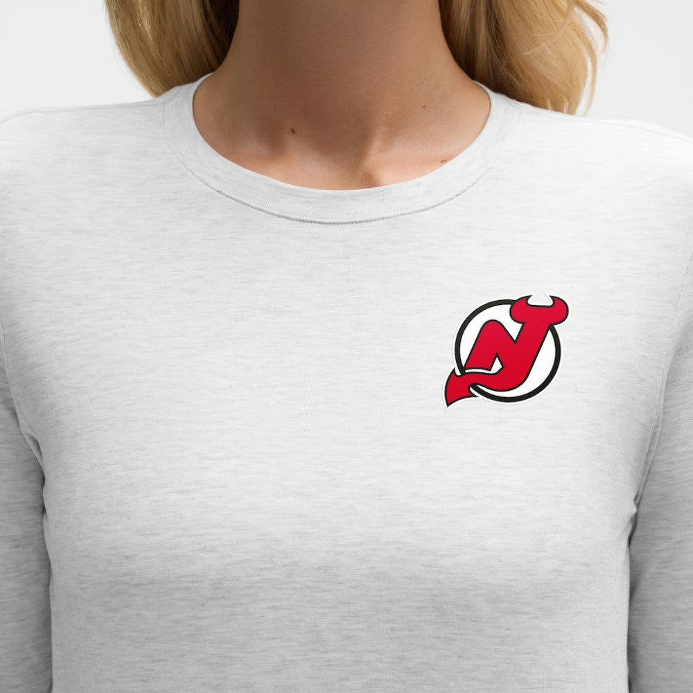 New Jersey Devils lululemon Women's Love Long Sleeve T-Shirt - Heathered Core Ultra Light Grey - NHL 203169995