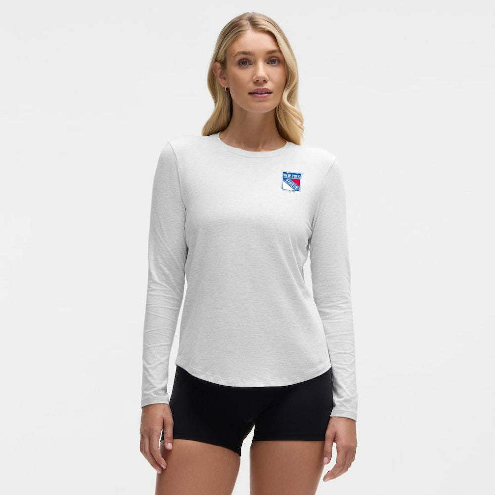 New York Rangers lululemon Women's Love Long Sleeve T-Shirt - Heathered Core Ultra Light Grey - NHL 203169996