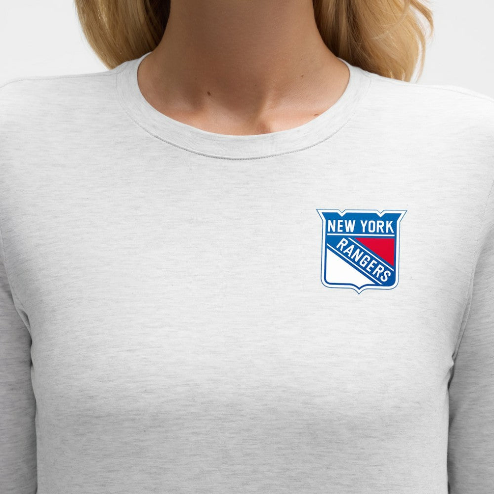New York Rangers lululemon Women's Love Long Sleeve T-Shirt - Heathered Core Ultra Light Grey - NHL 203169996