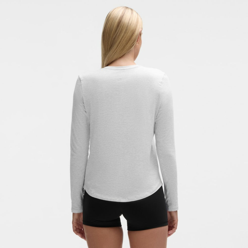 Pittsburgh Penguins lululemon Women's Love Long Sleeve T-Shirt - Heathered Core Ultra Light Grey - NHL 203169998
