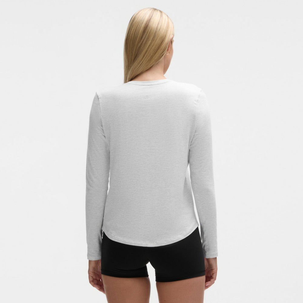 St. Louis Blues lululemon Women's Love Long Sleeve T-Shirt - Heathered Core Ultra Light Grey - NHL 203170000