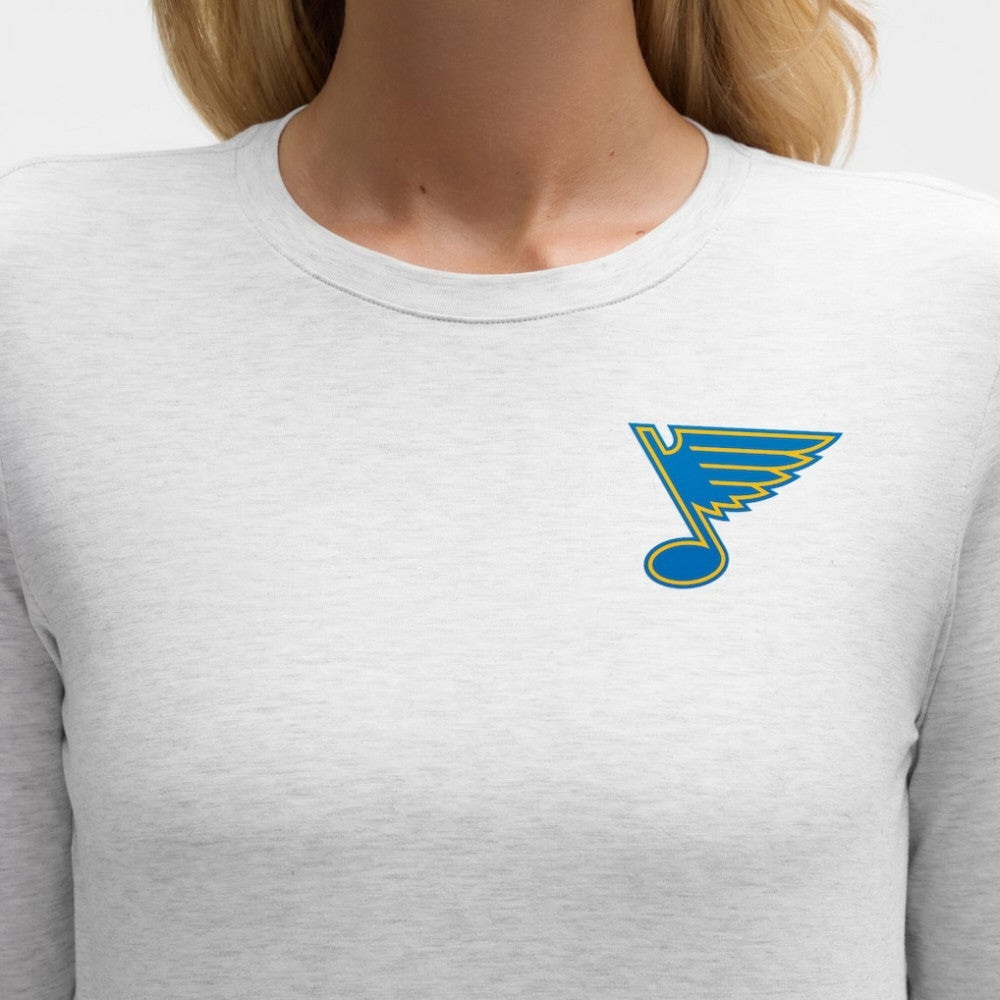 St. Louis Blues lululemon Women's Love Long Sleeve T-Shirt - Heathered Core Ultra Light Grey - NHL 203170000