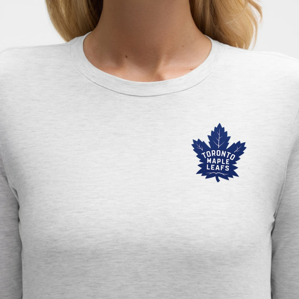 Toronto Maple Leafs lululemon Women's Love Long Sleeve T-Shirt - Heathered Core Ultra Light Grey - NHL 203170002