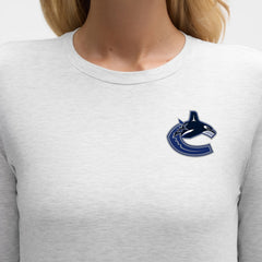 Vancouver Canucks lululemon Women's Love Long Sleeve T-Shirt - Heathered Core Ultra Light Grey - NHL 203170004