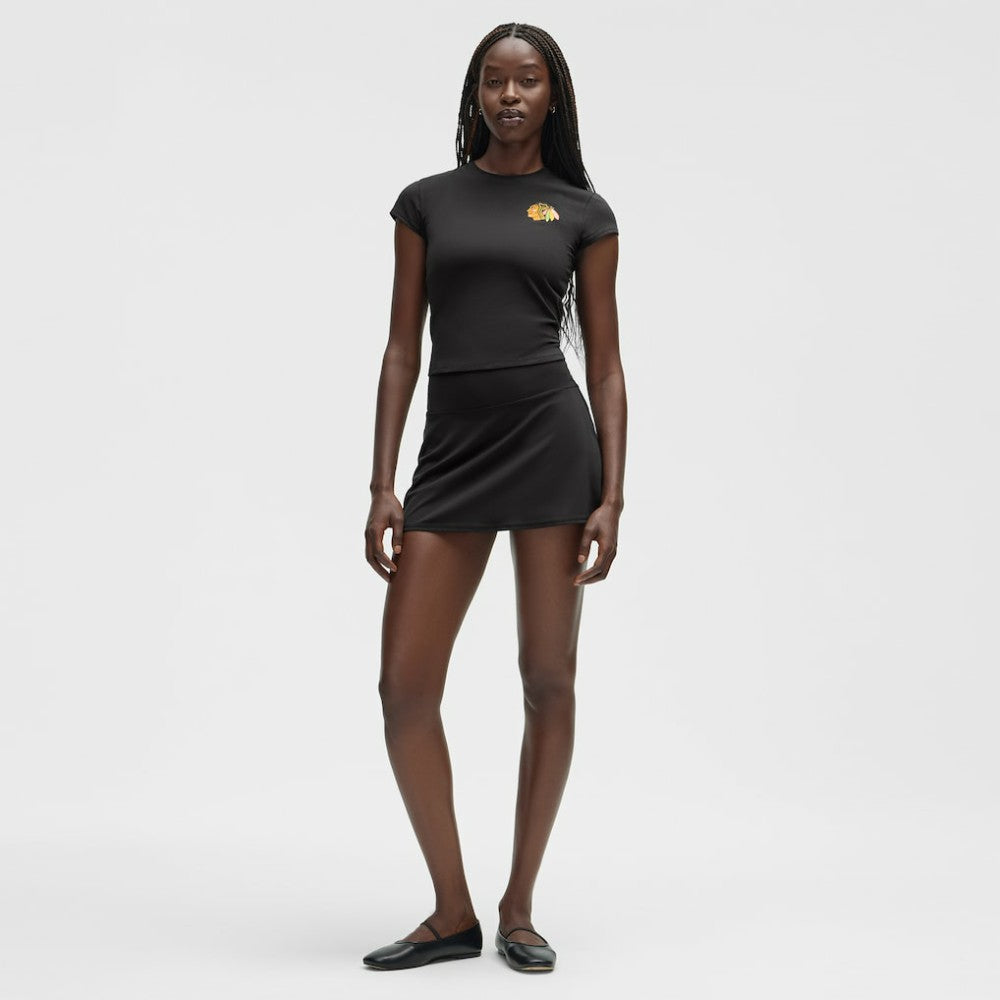 Chicago Blackhawks lululemon Women's Baby T-Shirt - Black - NHL 203170009