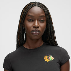 Chicago Blackhawks lululemon Women's Baby T-Shirt - Black - NHL 203170009