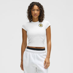 Boston Bruins lululemon Women's Baby T-Shirt - White - NHL 203170016
