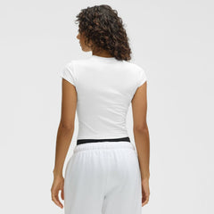 Boston Bruins lululemon Women's Baby T-Shirt - White - NHL 203170016