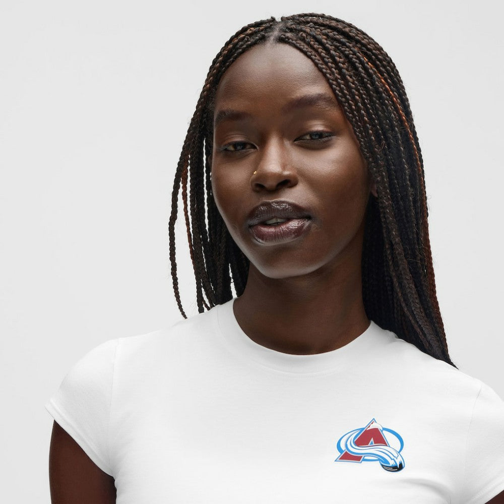 Colorado Avalanche lululemon Women's Baby T-Shirt - White - NHL 203170020