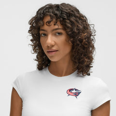Columbus Blue Jackets lululemon Women's Baby T-Shirt - White - NHL 203170021