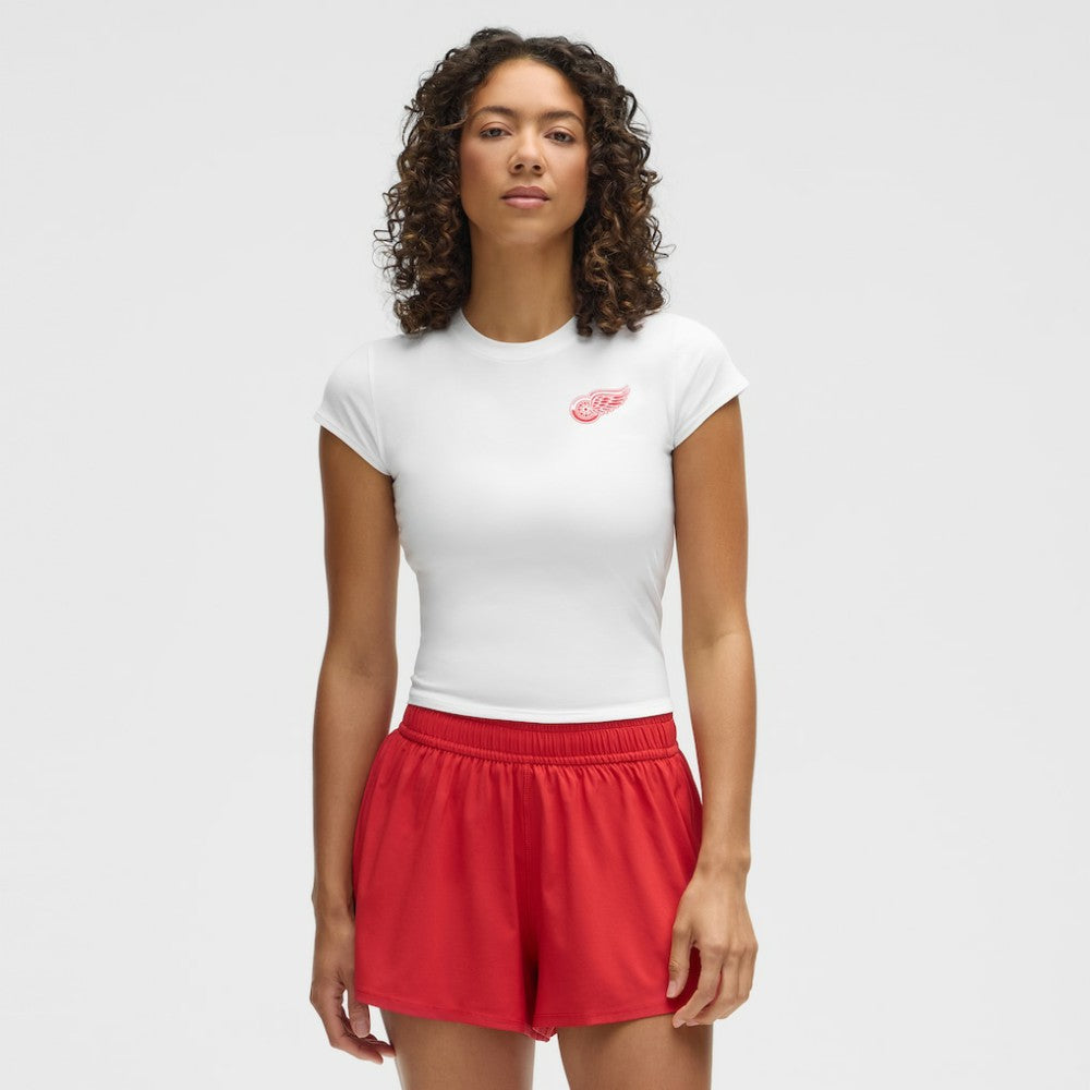 Detroit Red Wings lululemon Women's Baby T-Shirt - White - NHL 203170022