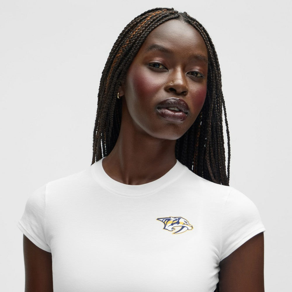 Nashville Predators lululemon Women's Baby T-Shirt - White - NHL 203170027