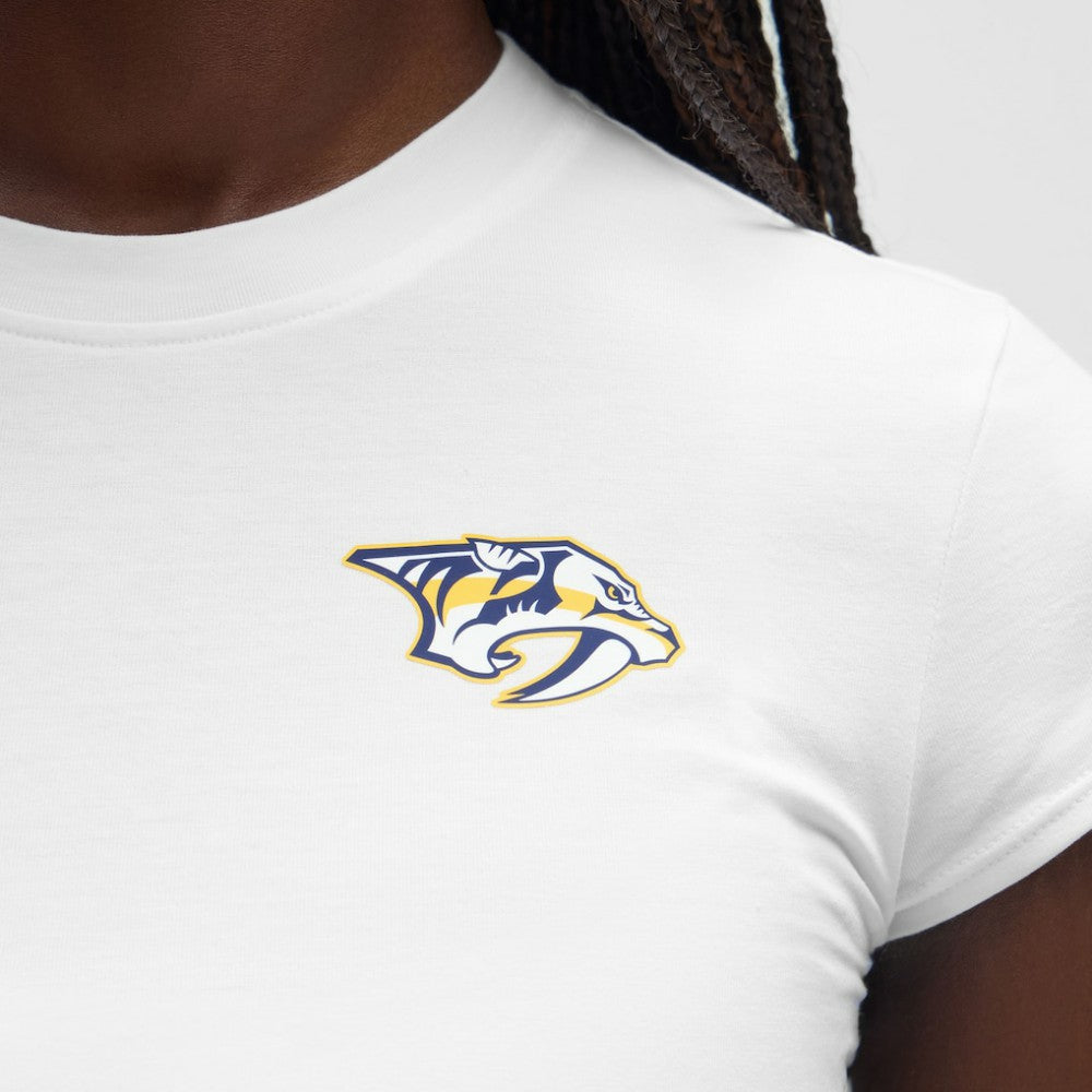 Nashville Predators lululemon Women's Baby T-Shirt - White - NHL 203170027
