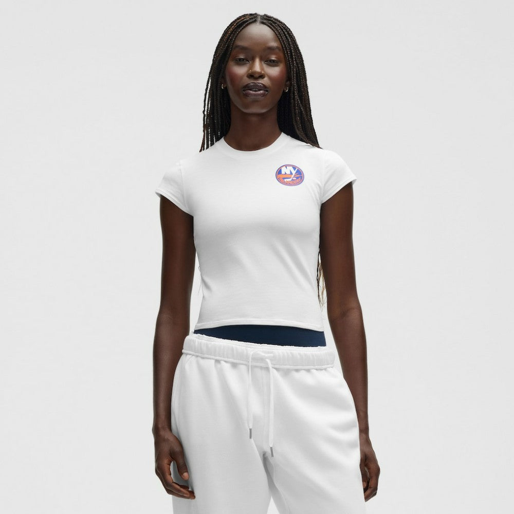 New York Islanders lululemon Women's Baby T-Shirt - White - NHL 203170028
