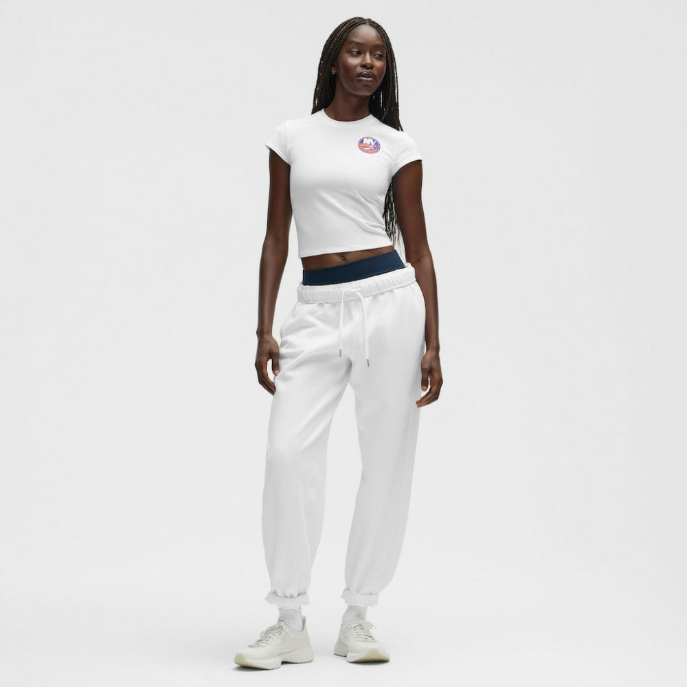New York Islanders lululemon Women's Baby T-Shirt - White - NHL 203170028