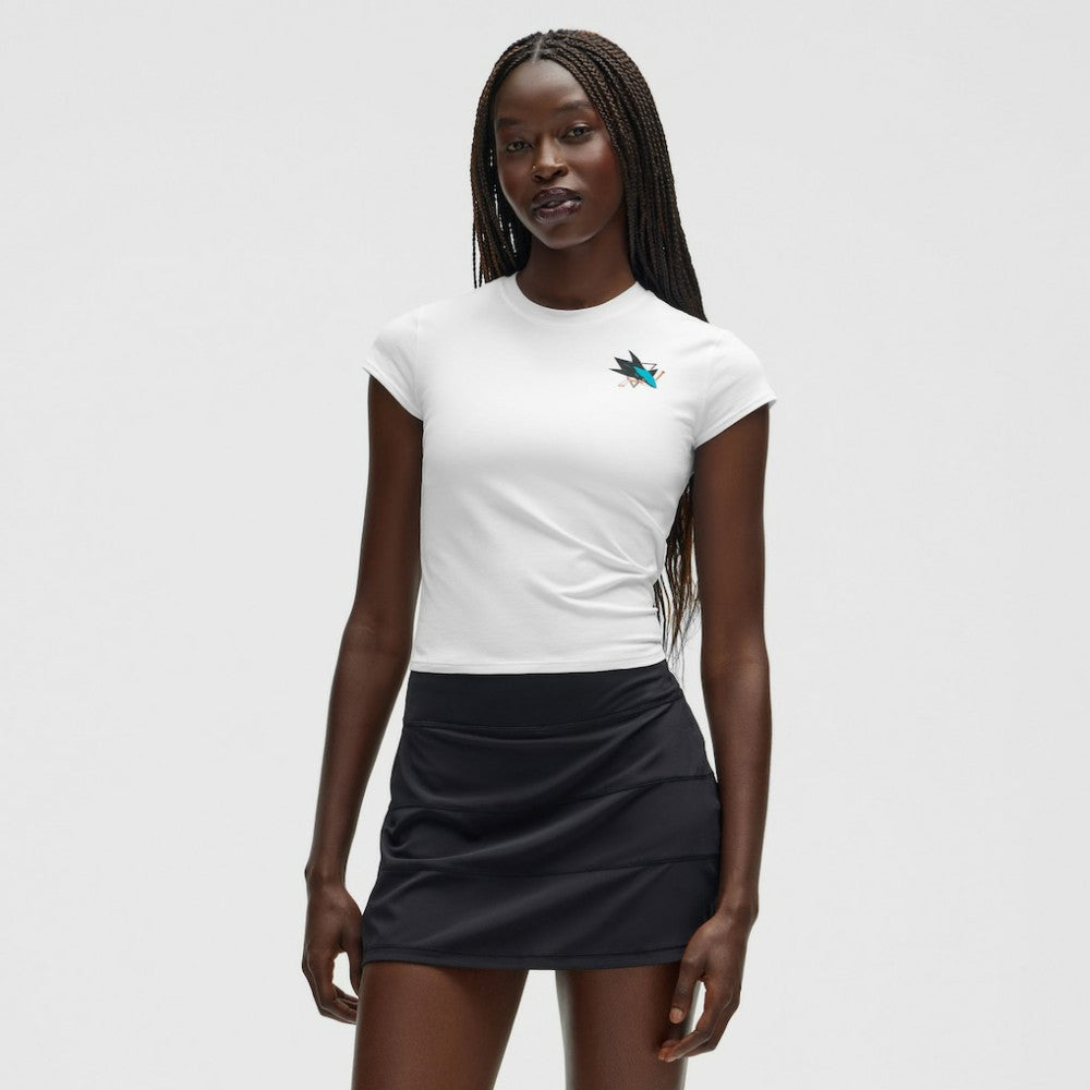 San Jose Sharks lululemon Women's Baby T-Shirt - White - NHL 203170030