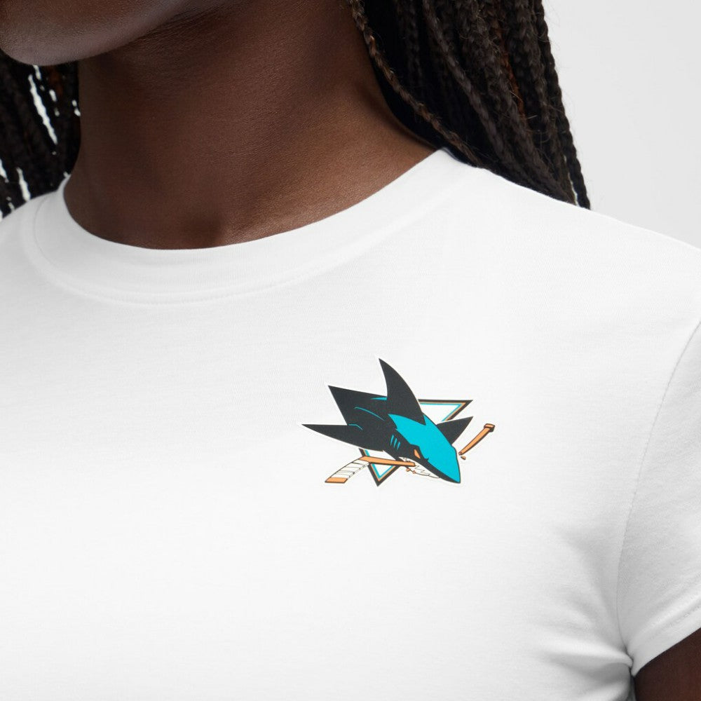 San Jose Sharks lululemon Women's Baby T-Shirt - White - NHL 203170030