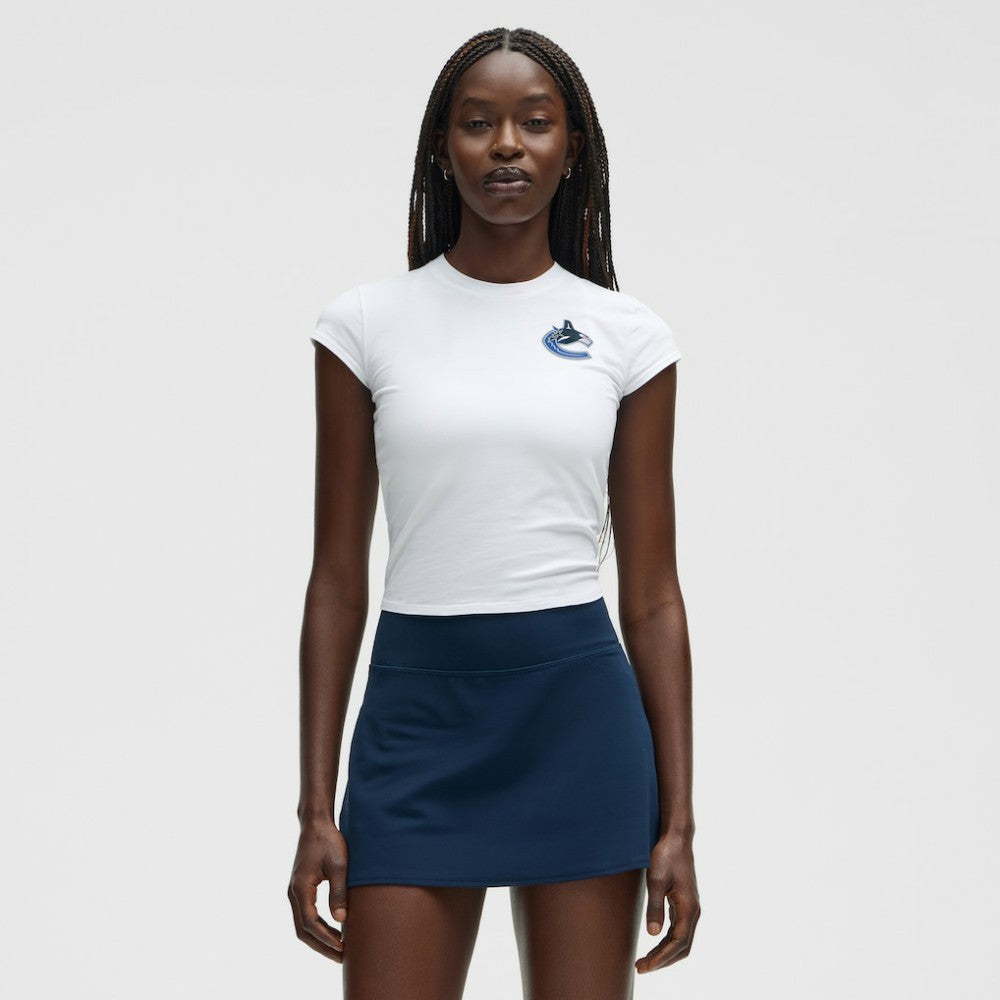 Vancouver Canucks lululemon Women's Baby T-Shirt - White - NHL 203170036