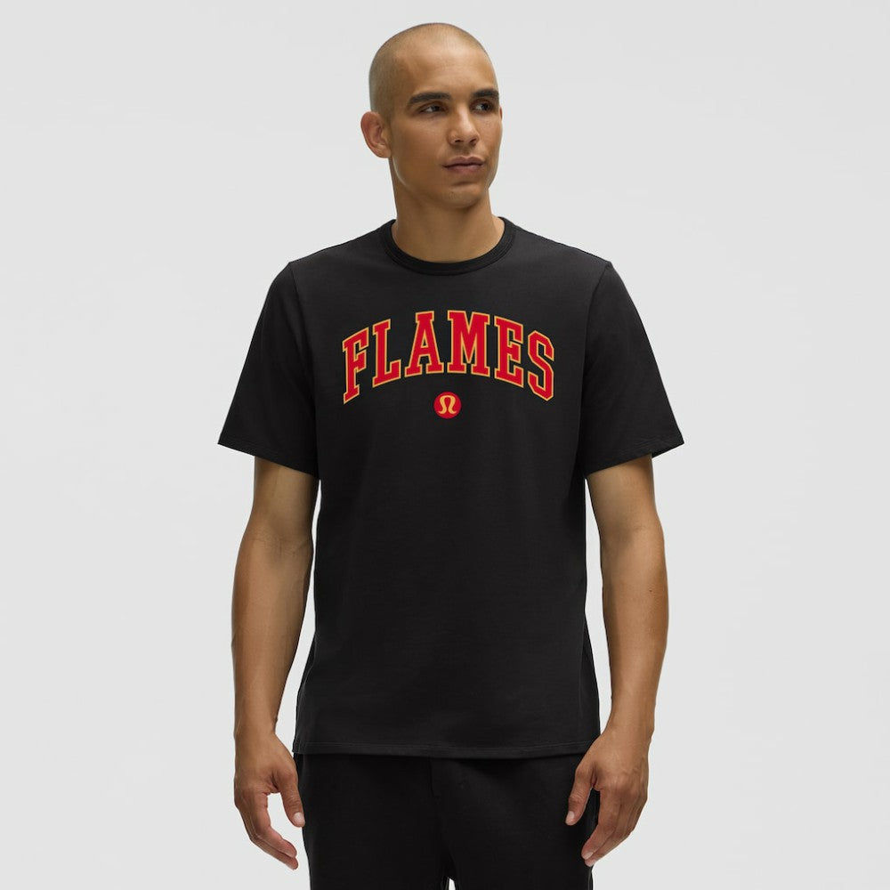 Calgary Flames lululemon Organic Cotton Classic-Fit T-Shirt - Black - NHL 203170041