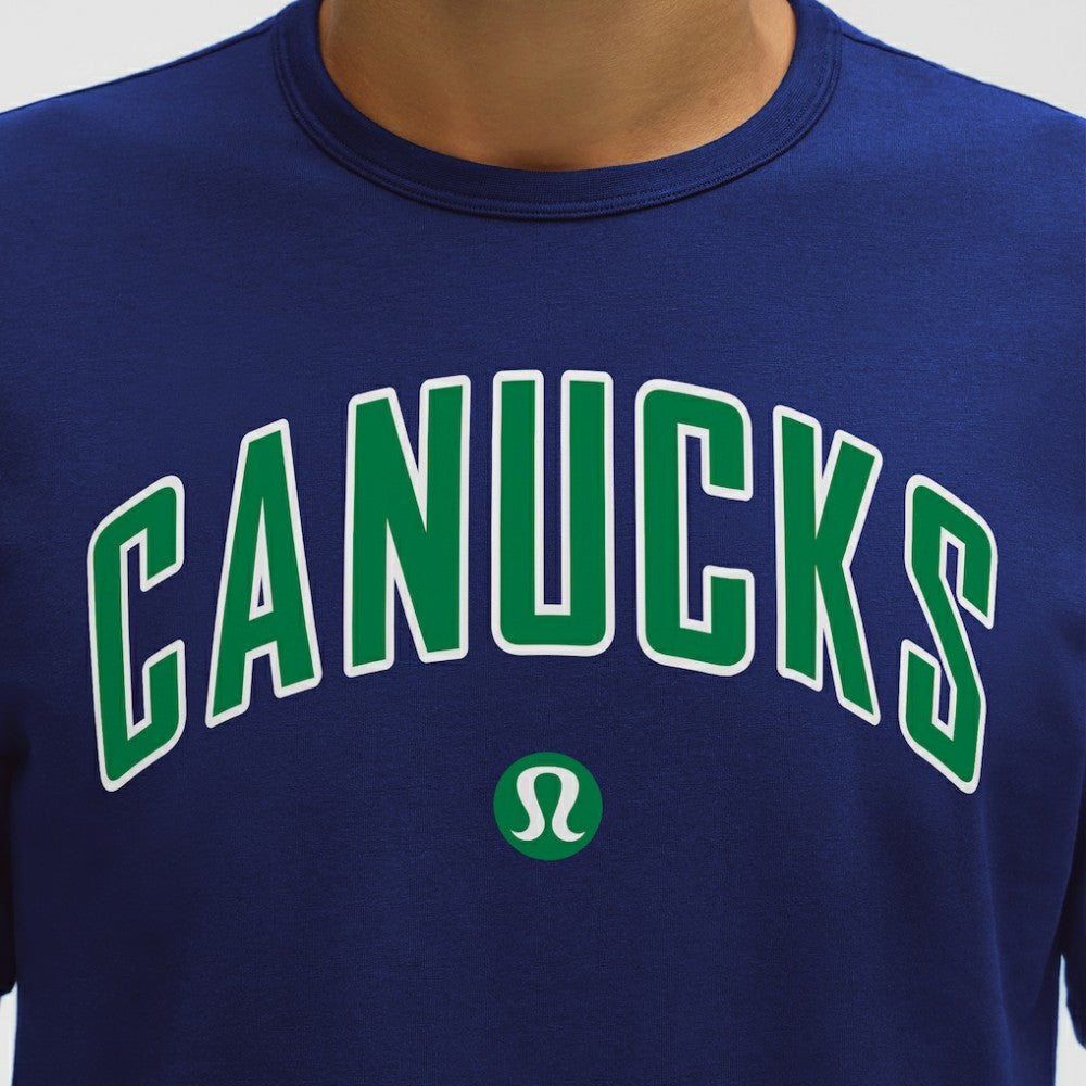 Vancouver Canucks lululemon Organic Cotton Classic-Fit T-Shirt - Larkspur - NHL 203170059