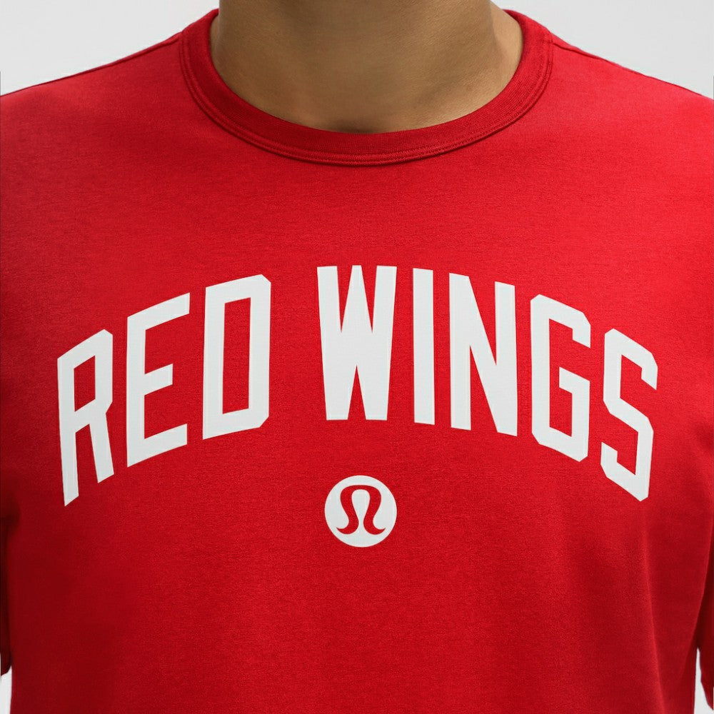 Detroit Red Wings lululemon Organic Cotton Classic-Fit T-Shirt - True Red - NHL 203170062