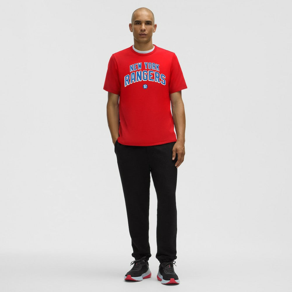 New York Rangers lululemon Organic Cotton Classic-Fit T-Shirt - True Red - NHL 203170064