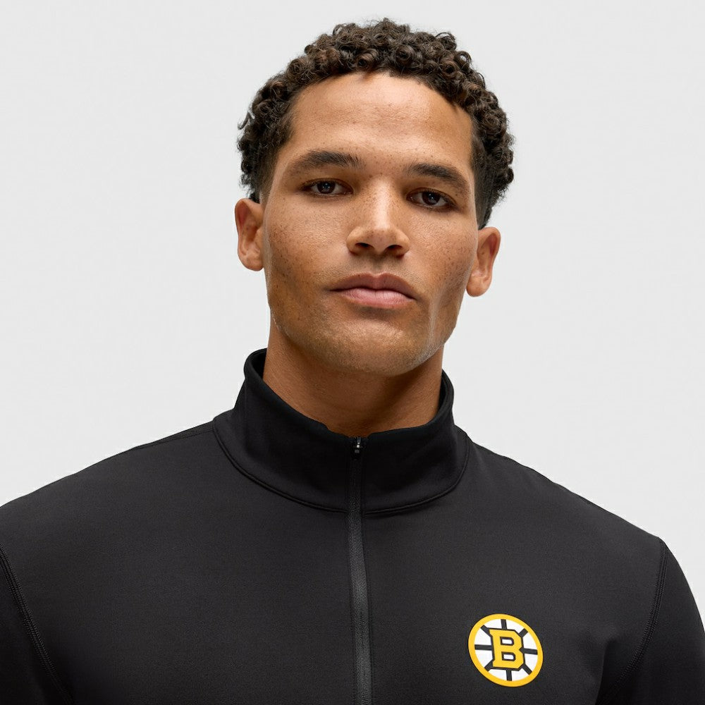 Boston Bruins lululemon Soft Jersey Half-Zip Pullover - Black - NHL 203170092