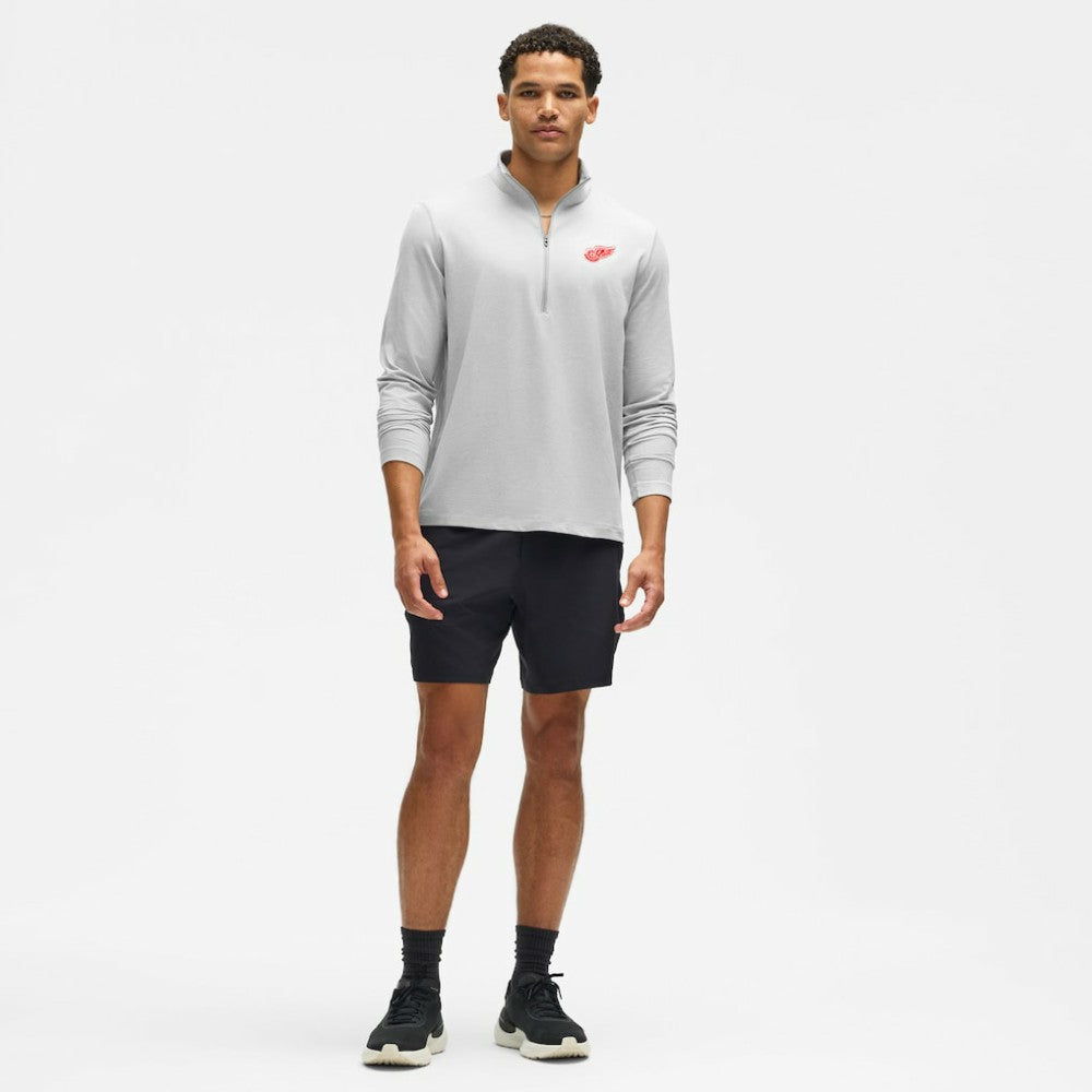 Detroit Red Wings lululemon Soft Jersey Half-Zip Pullover - Heather Gray - NHL 203170107