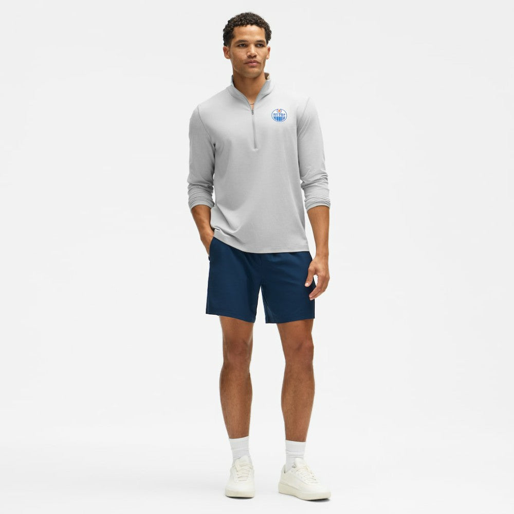 Edmonton Oilers lululemon Soft Jersey Half-Zip Pullover - Heather Gray - NHL 203170108