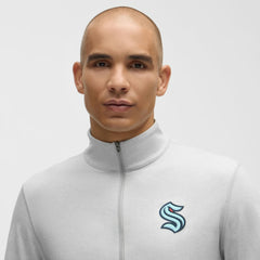 Seattle Kraken lululemon Soft Jersey Half-Zip Pullover - Heather Gray - NHL 203170113