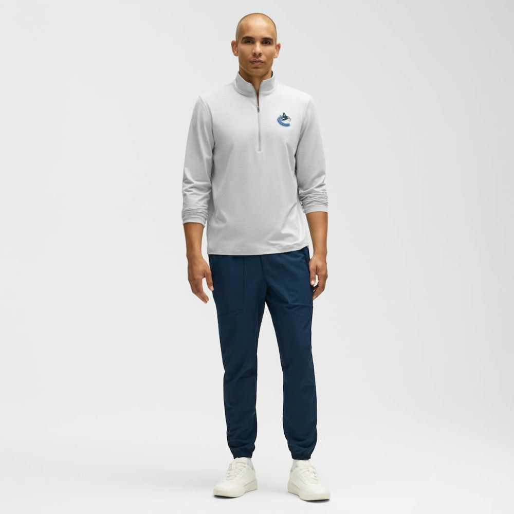 Vancouver Canucks lululemon Soft Jersey Half-Zip Pullover - Heather Gray - NHL 203170117