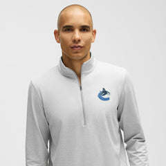 Vancouver Canucks lululemon Soft Jersey Half-Zip Pullover - Heather Gray - NHL 203170117
