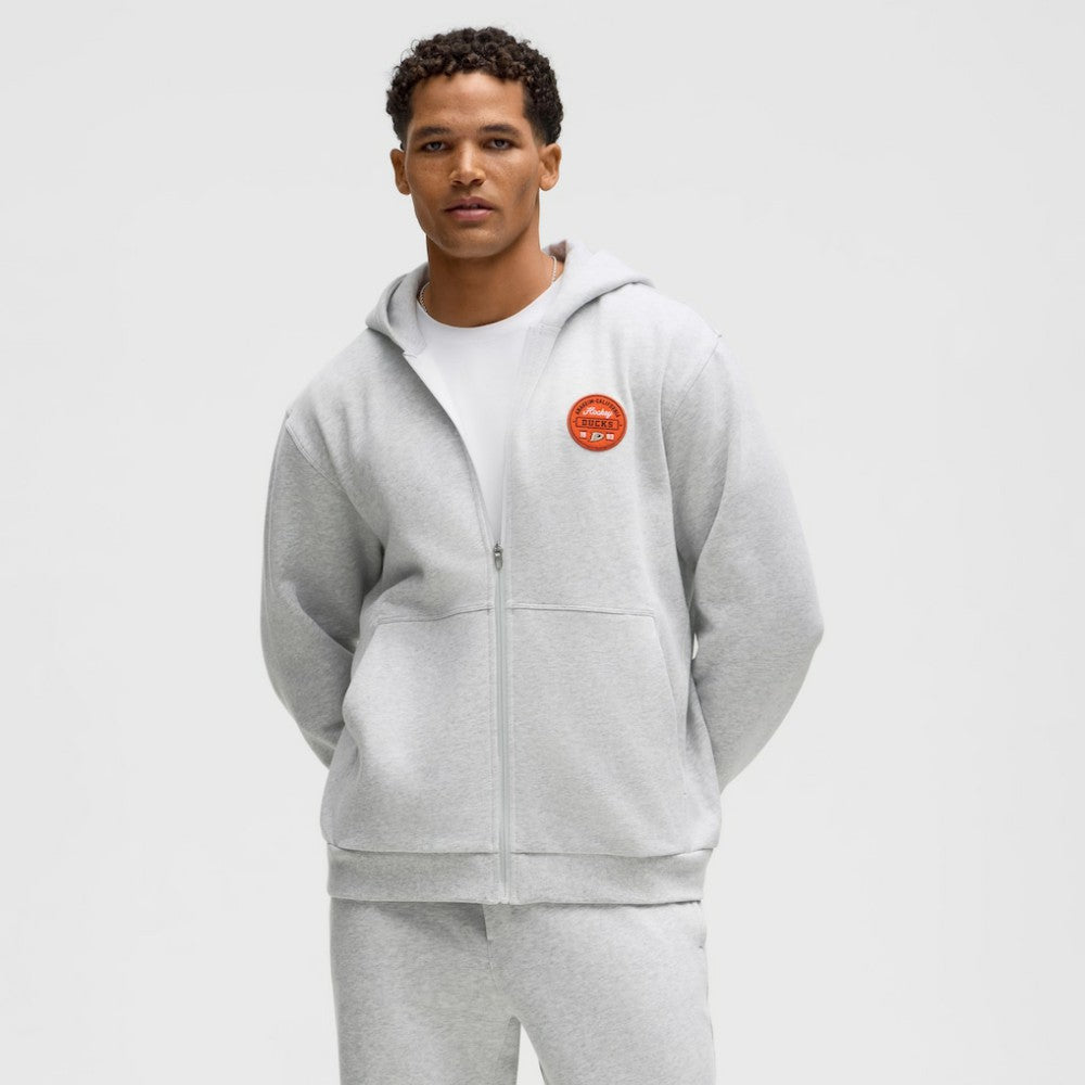 Anaheim Ducks lululemon Steady State Full-Zip Hoodie - Heathered Core Ultra Light Grey - NHL 203170172