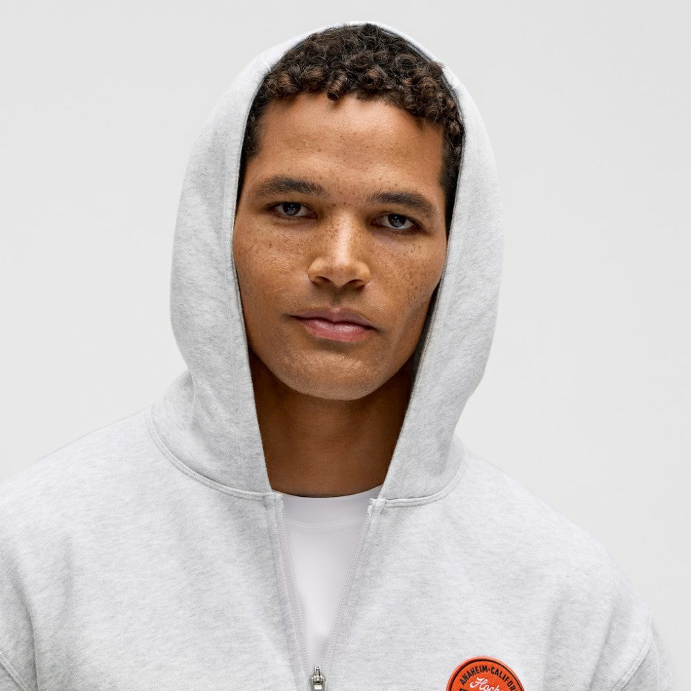 Anaheim Ducks lululemon Steady State Full-Zip Hoodie - Heathered Core Ultra Light Grey - NHL 203170172