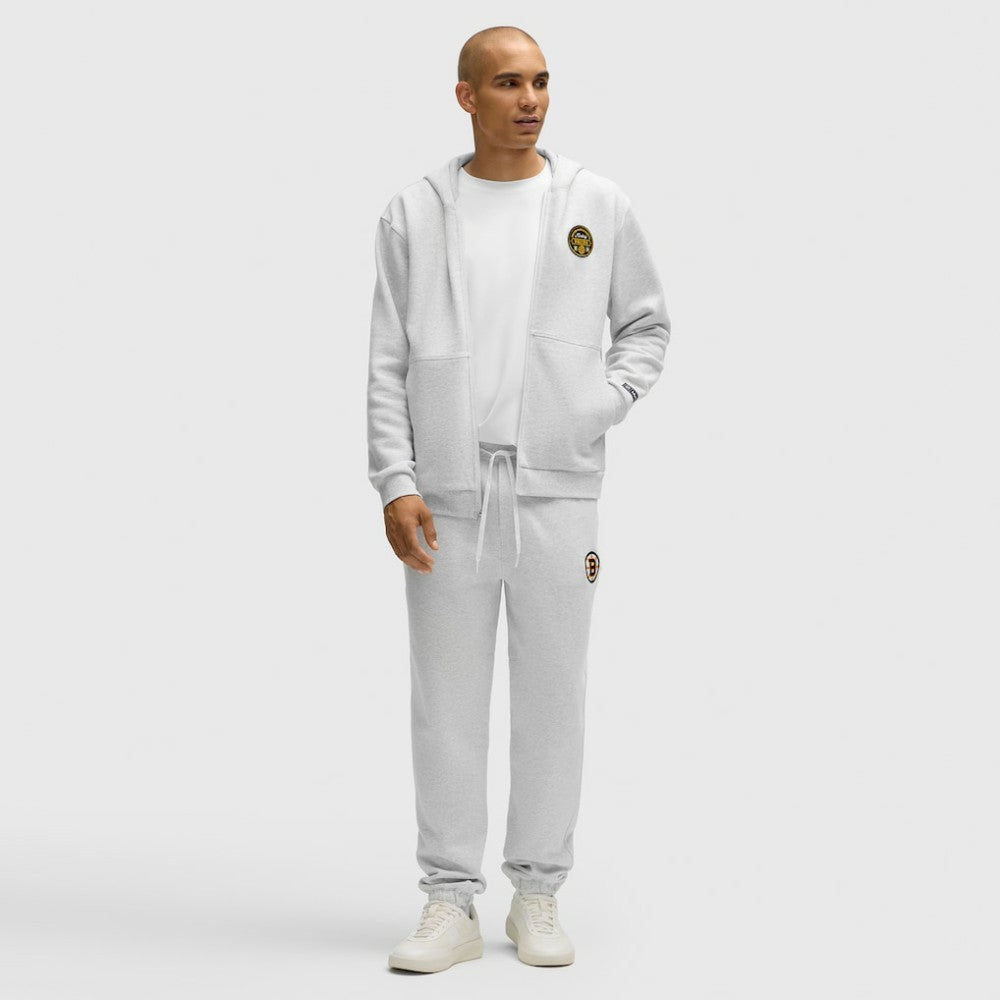 Boston Bruins lululemon Steady State Full-Zip Hoodie - Heathered Core Ultra Light Grey - NHL 203170173