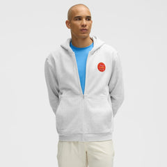 Chicago Blackhawks lululemon Steady State Full-Zip Hoodie - Heathered Core Ultra Light Grey - NHL 203170177