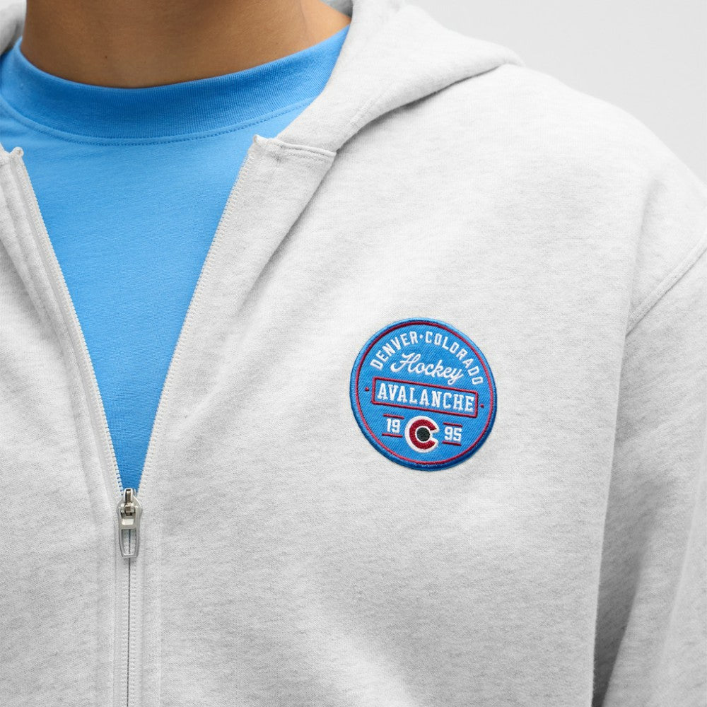 Colorado Avalanche lululemon Steady State Full-Zip Hoodie - Heathered Core Ultra Light Grey - NHL 203170178